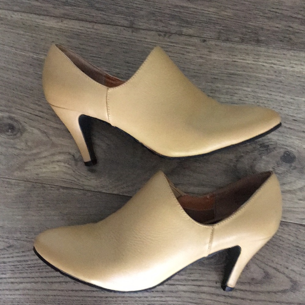 Beige fits well heels